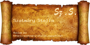 Szatmáry Stella névjegykártya