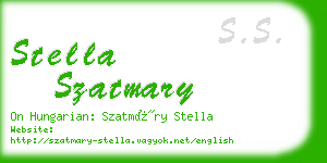 stella szatmary business card